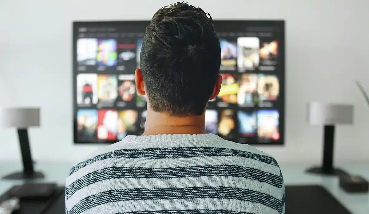 Streaming service interface displaying classic TV shows and sitcoms